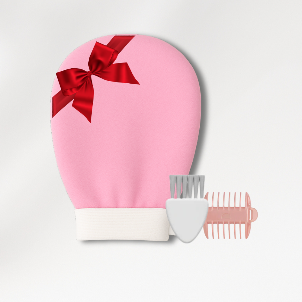 Coffret Gant Exfoliant, Sabot et Brosse de Nettoyage