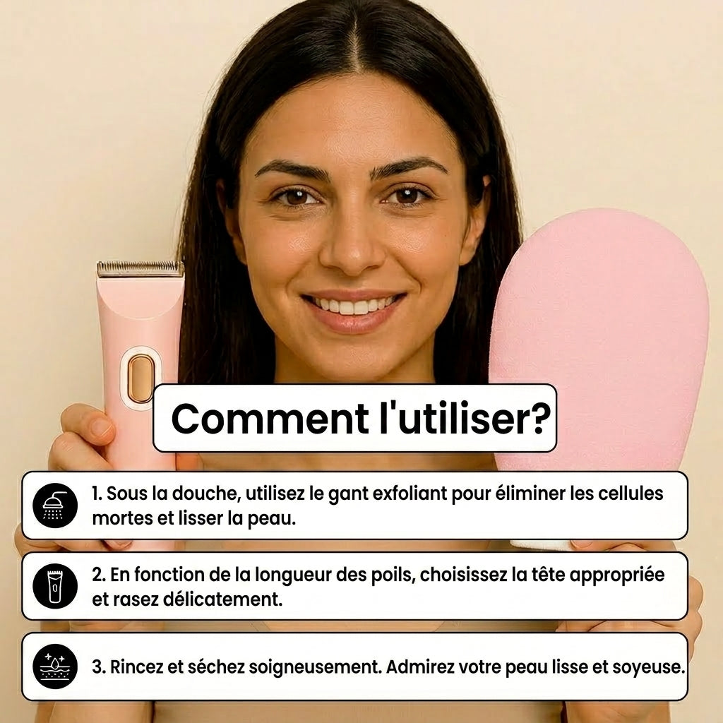 Liscéa -  Rasoir 2-en-1 Maillot & Corps